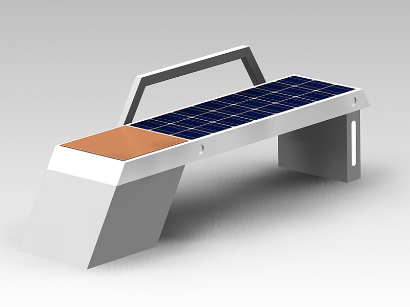 Outdoor smart solar seat